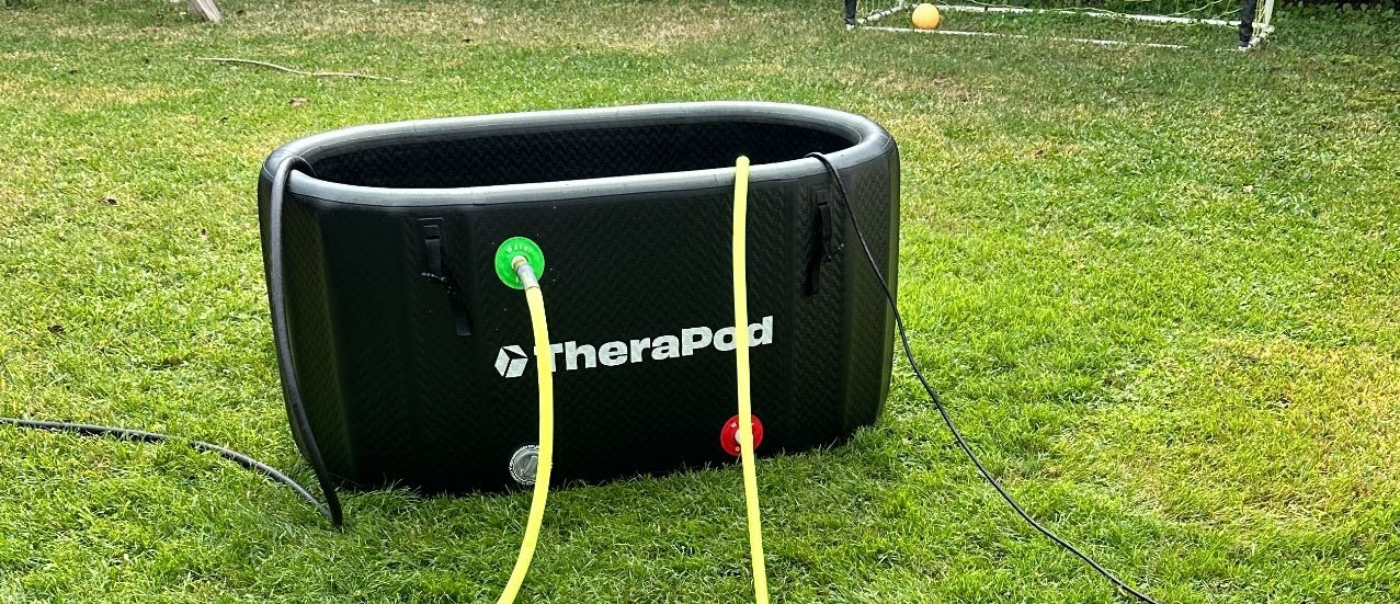 Cold plunge tub setup